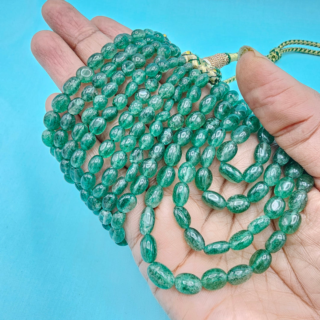 4L Green emerald beads