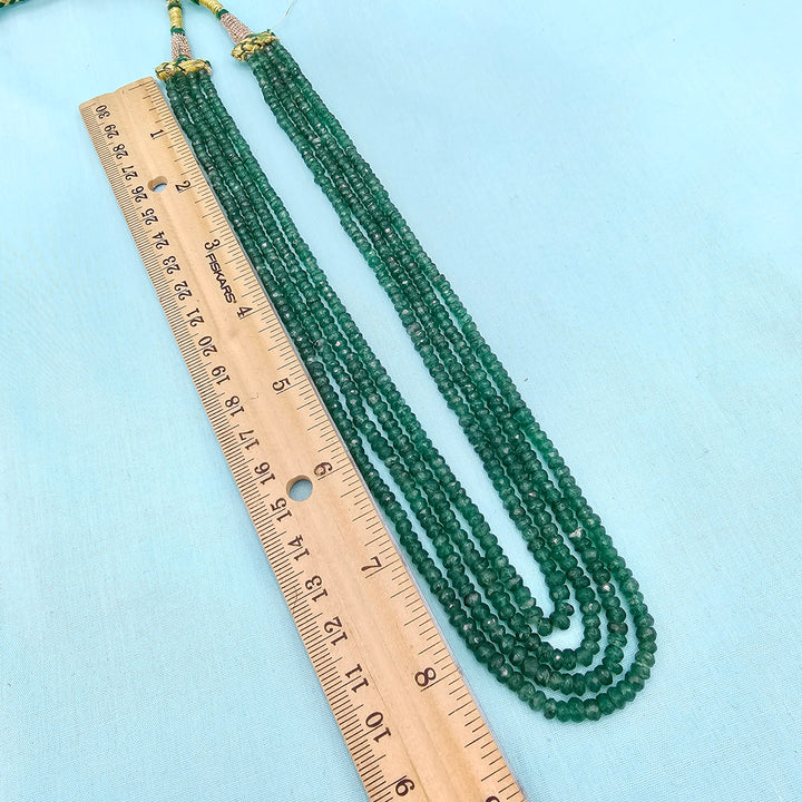 4L Emerald faceted Beads