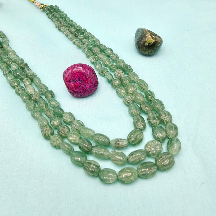 3L Emerald faceted Beads