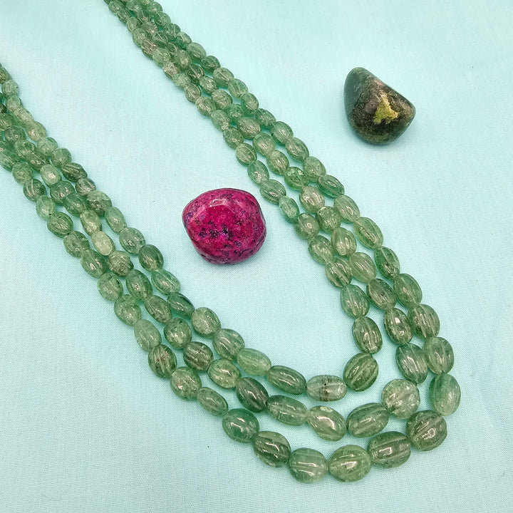 3L Emerald faceted Beads