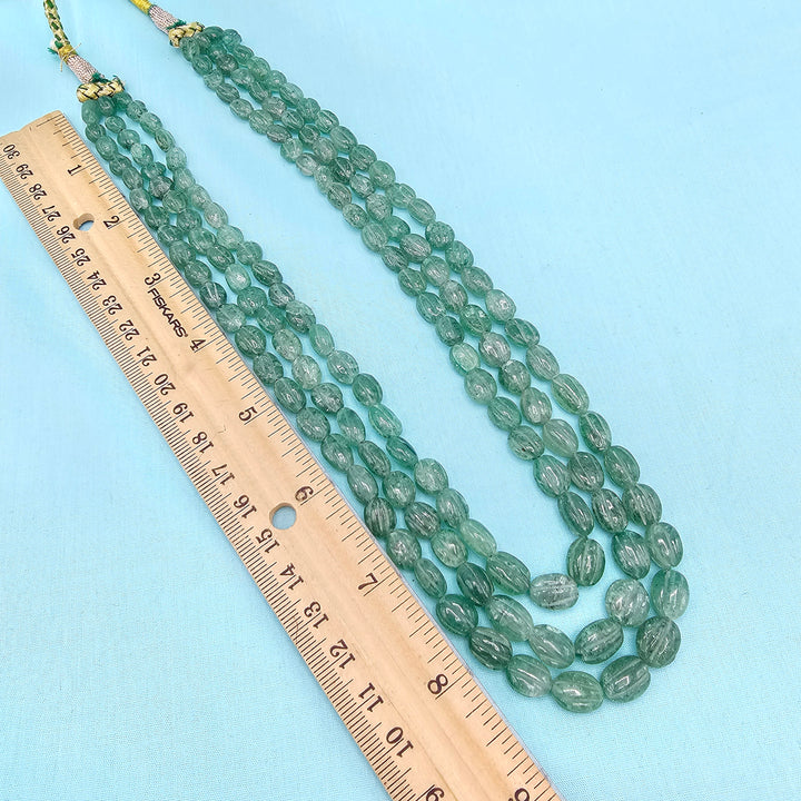 3L Emerald faceted Beads