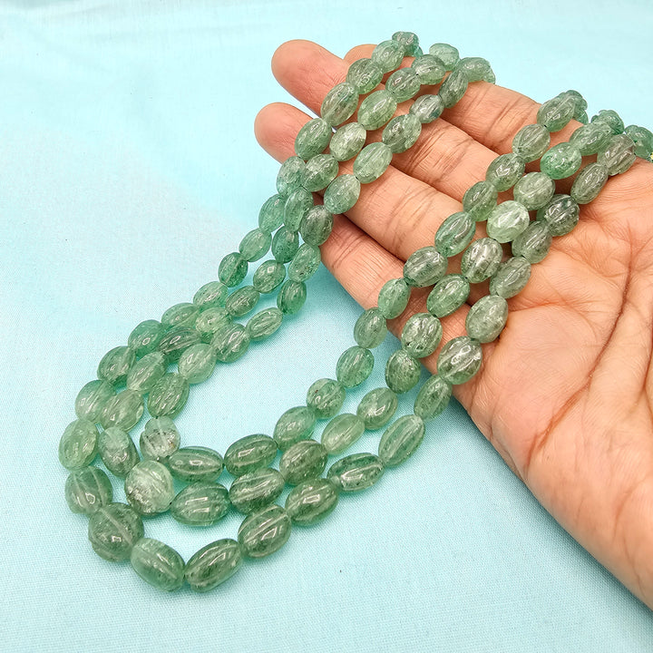 3L Emerald faceted Beads