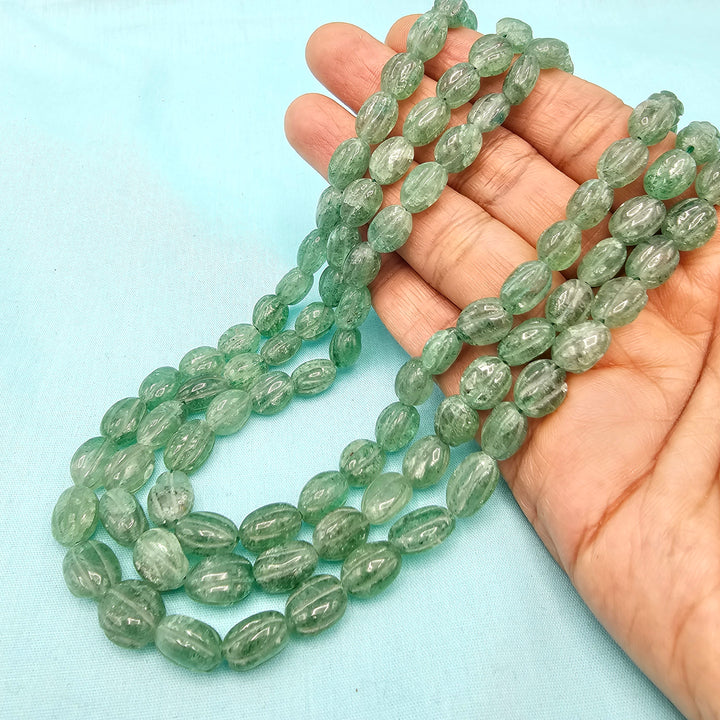 3L Emerald faceted Beads