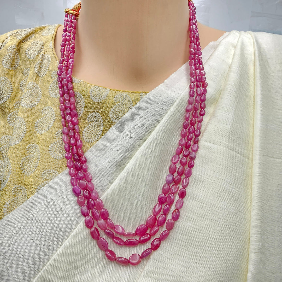 3L AAA+ Ruby Oval Beads