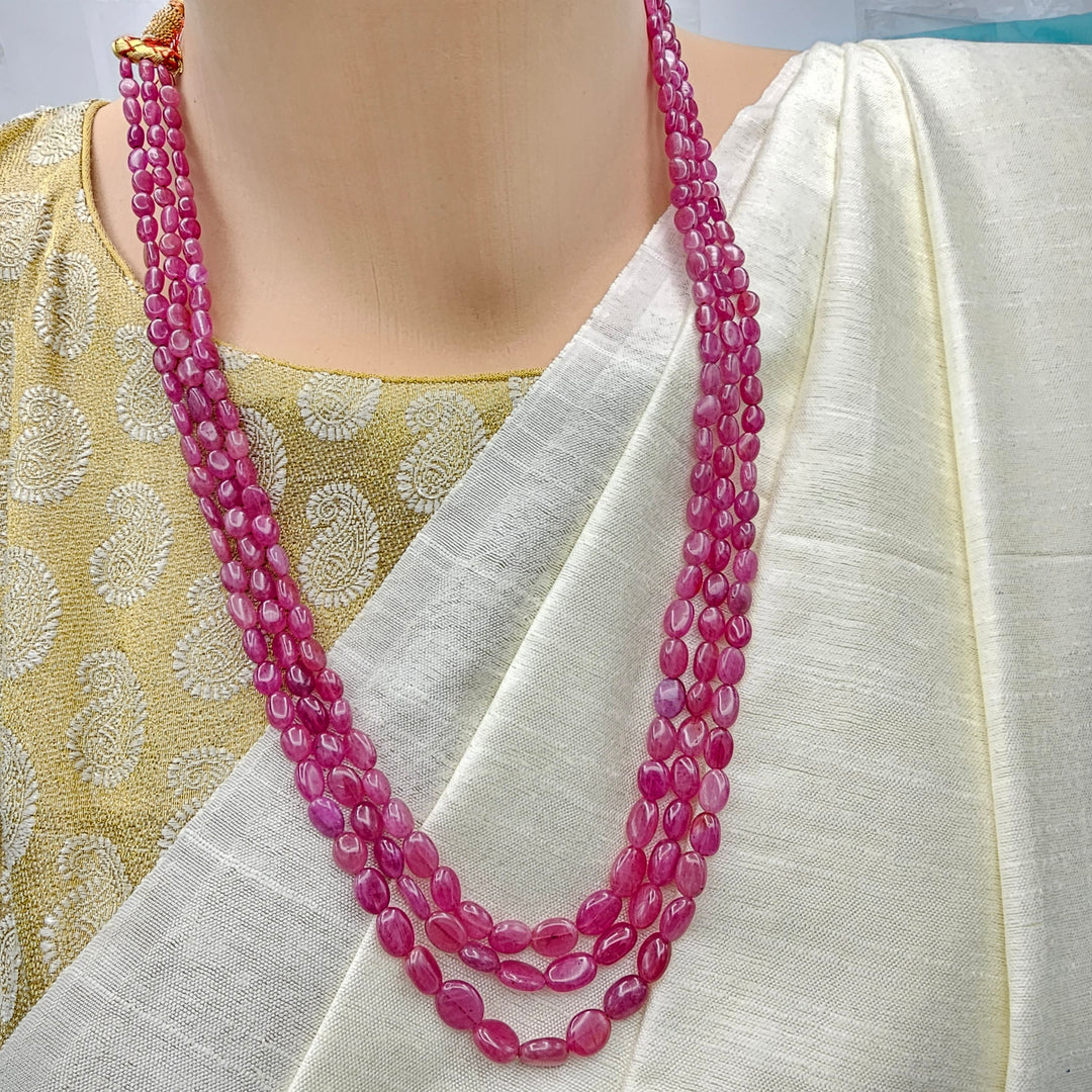 3L AAA+ Ruby Oval Beads