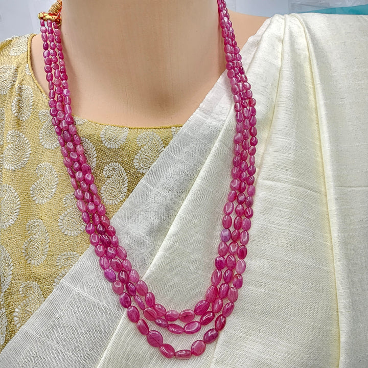 3L AAA+ Ruby Oval Beads