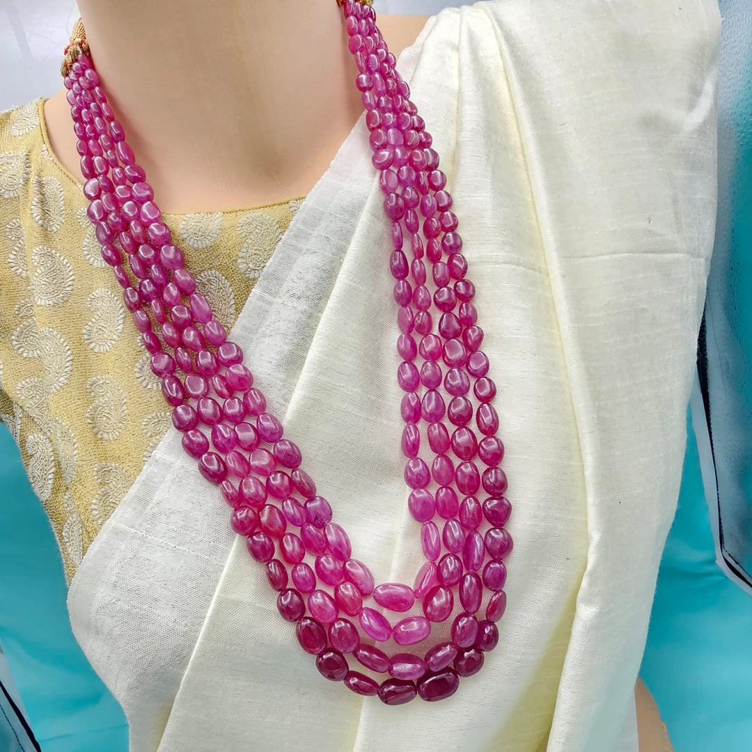 4L-24" AAA+ Ruby Beads Chain