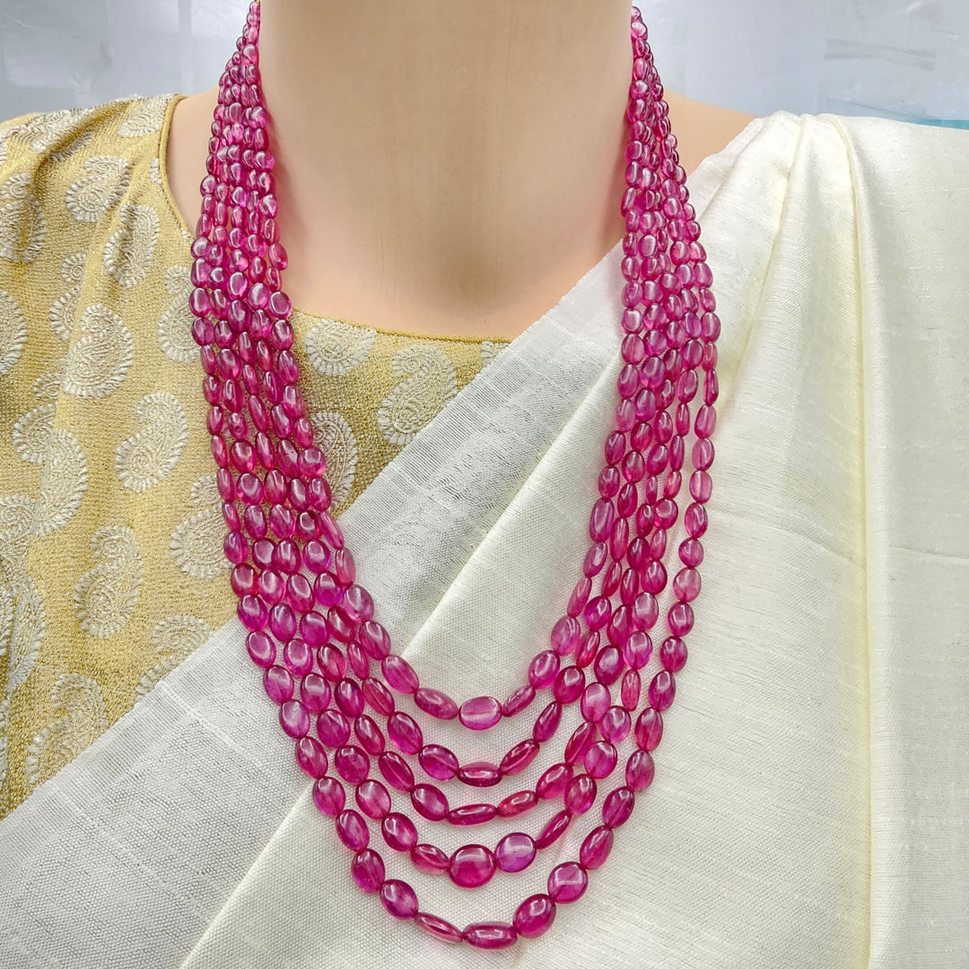 5L AAA+ Ruby Beads Chain