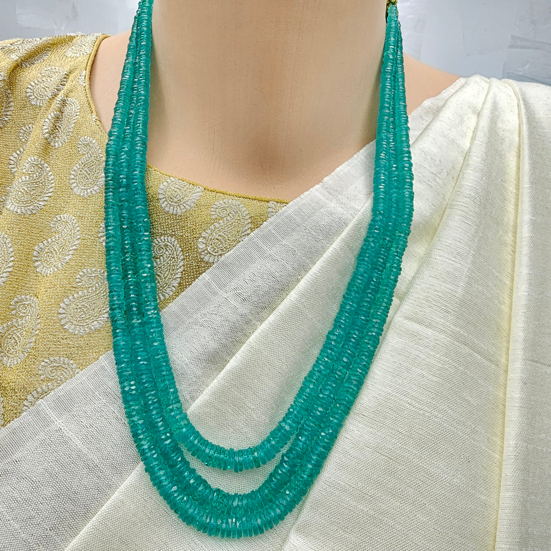 3 Strands Emerald Beads