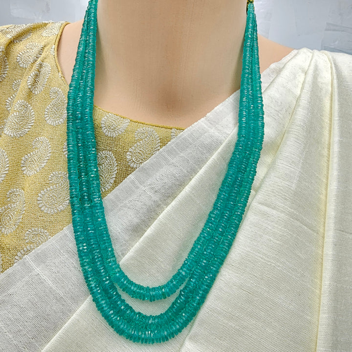 3 Strands Emerald Beads