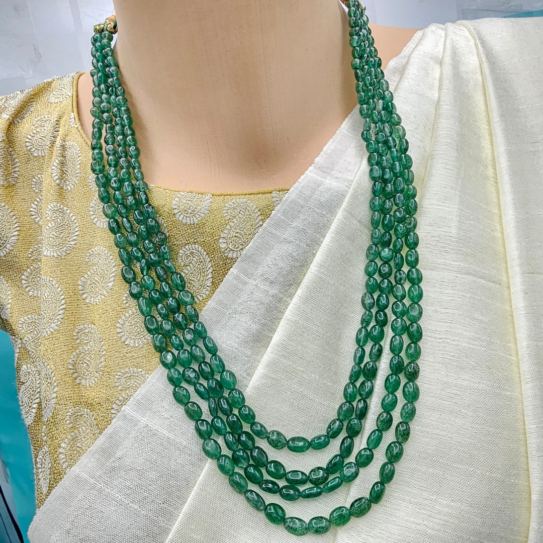 4L Green emerald beads