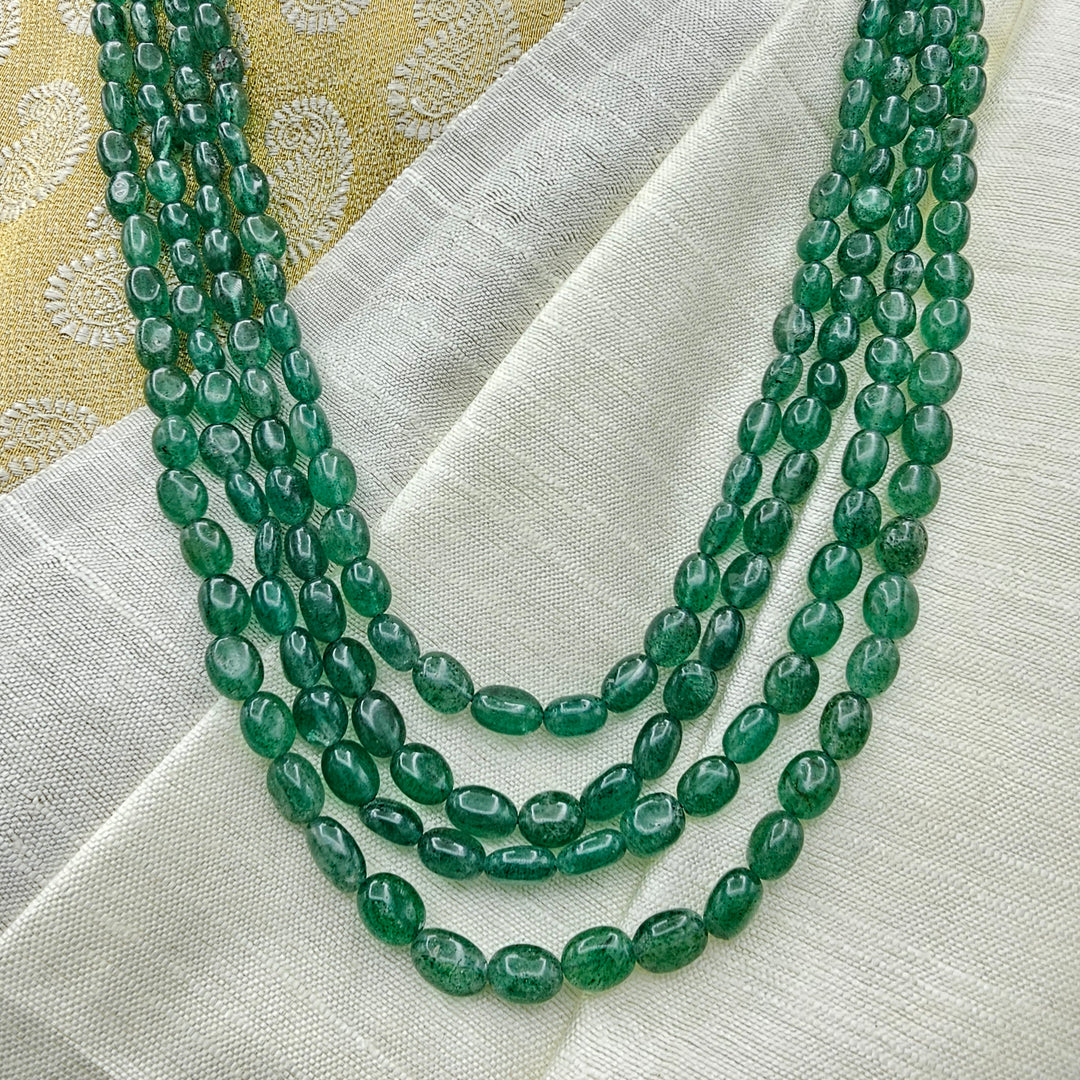 4L Green emerald beads