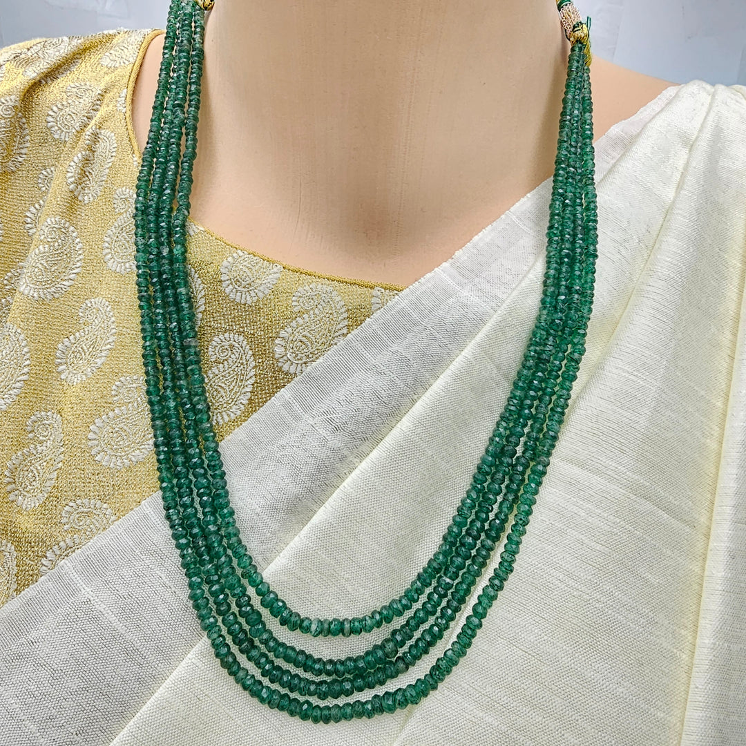 4L Emerald faceted Beads