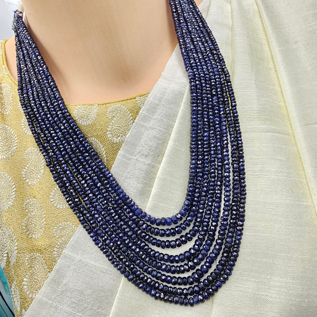8 layers AAA+ Sapphire Beads