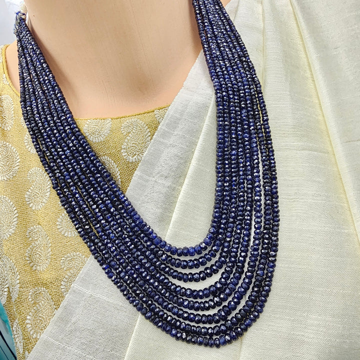 8 layers AAA+ Sapphire Beads