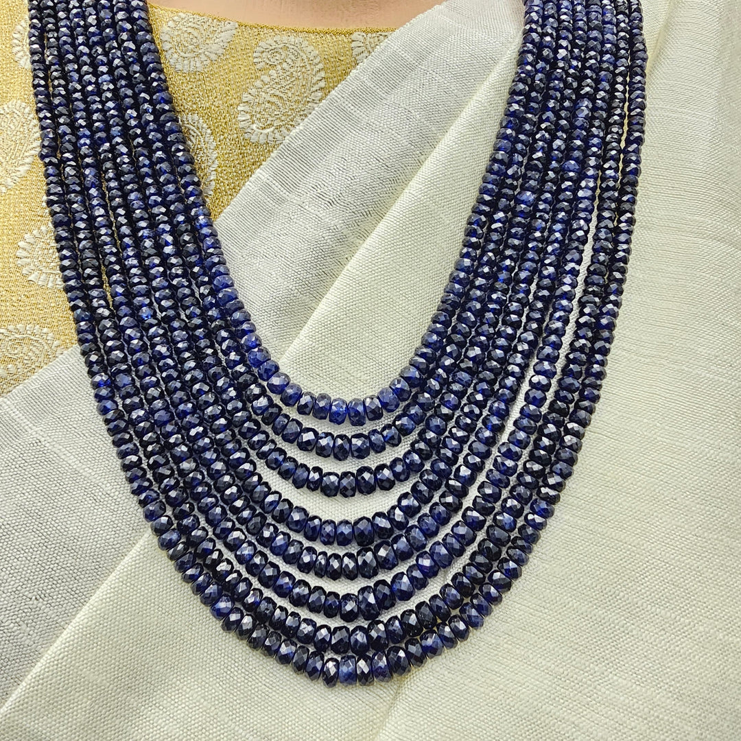 8 layers AAA+ Sapphire Beads