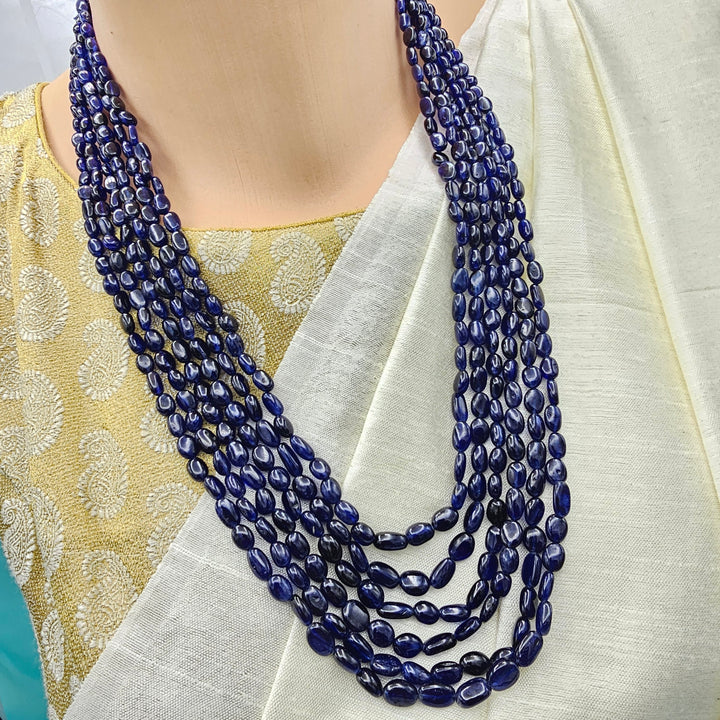 6 layers Oval Sapphire Beads