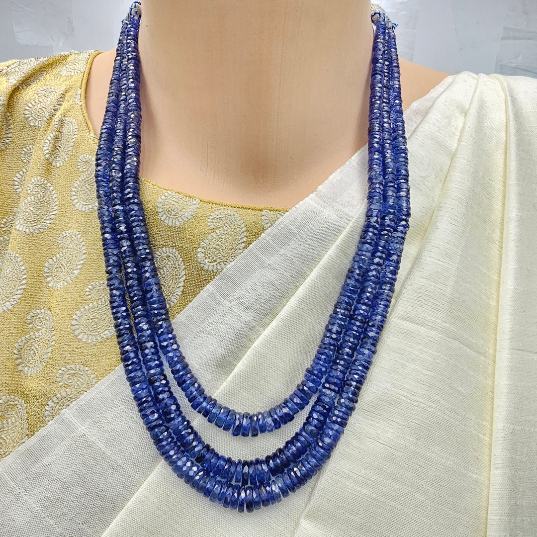 3 layers Sapphire Beads