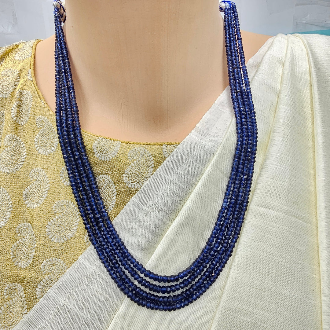4 Layers Sapphire necklace
