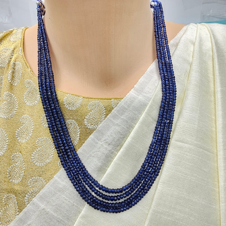 4 Layers Sapphire necklace