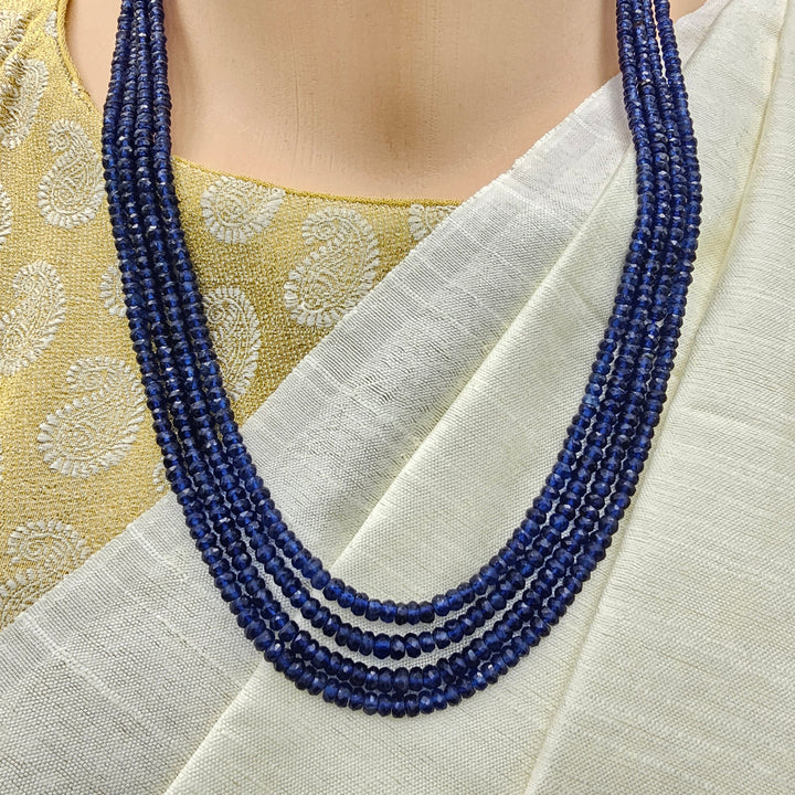 4 Layers Sapphire necklace