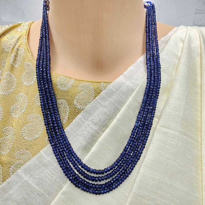 4 Layers Sapphire necklace