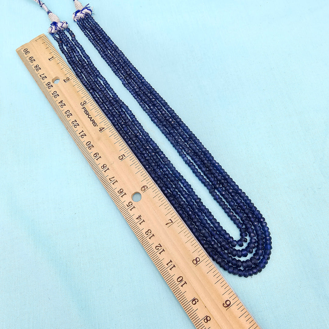 4 Layers Sapphire necklace