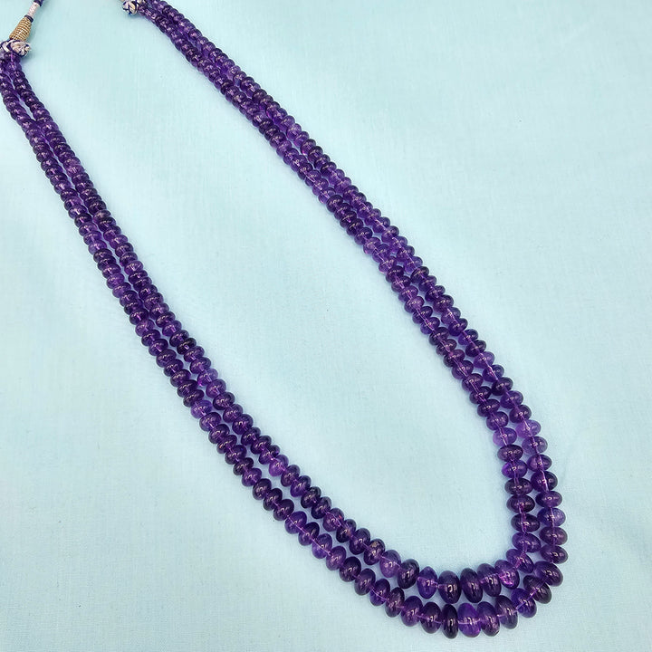 2 layers Natural Amethyst Beads