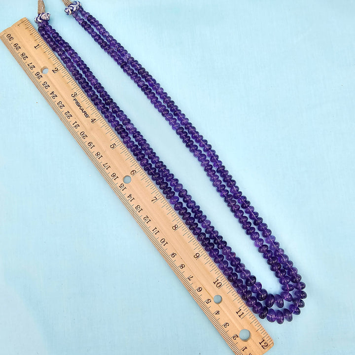 2 layers Natural Amethyst Beads