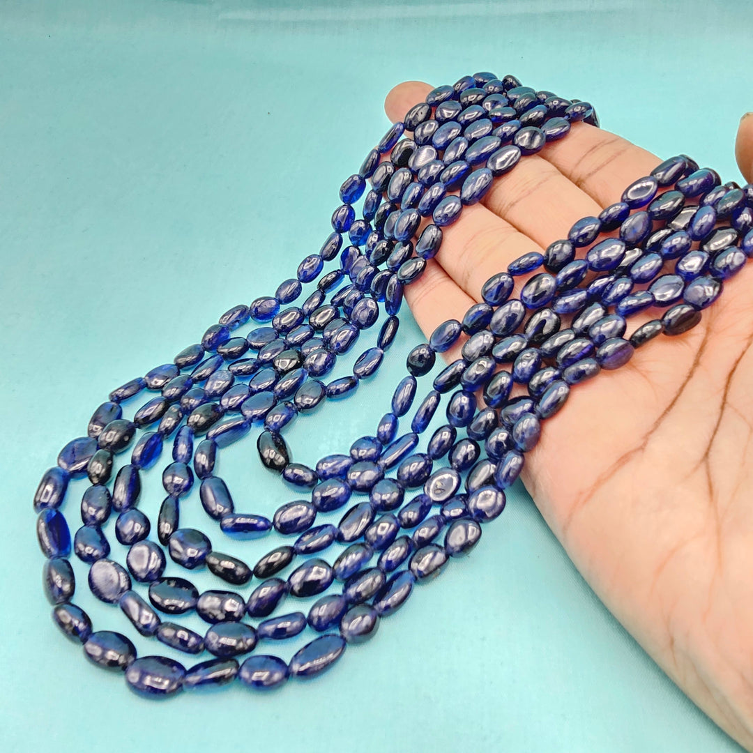 6 layers Oval Sapphire Beads
