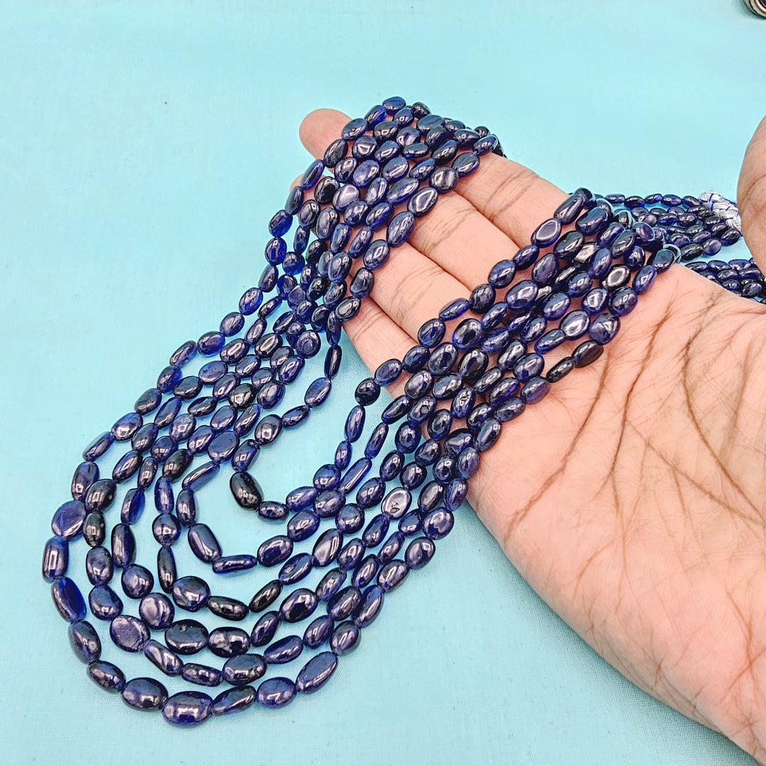 6 layers Oval Sapphire Beads