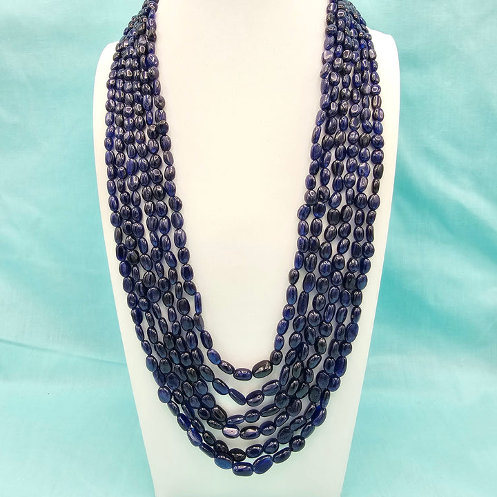 6 layers Oval Sapphire Beads