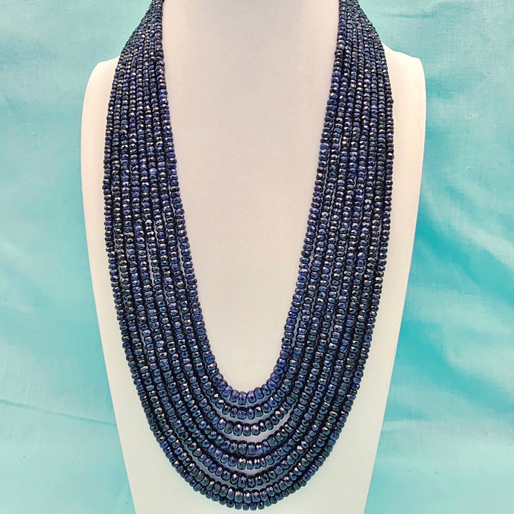 8 layers AAA+ Sapphire Beads