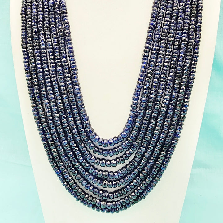 8 layers AAA+ Sapphire Beads