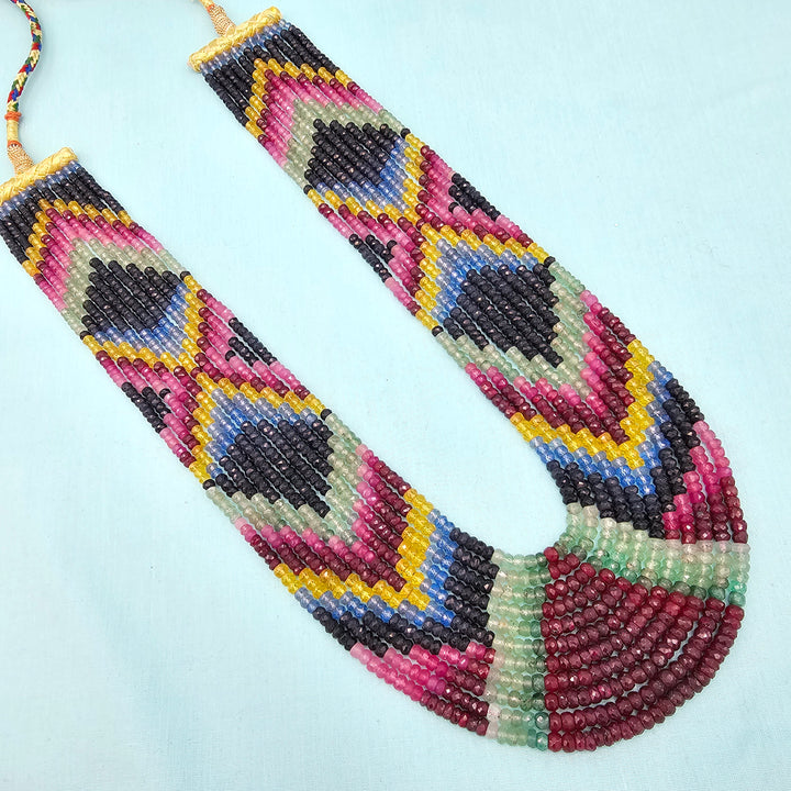 AAA+Rainbow Faceted Necklace