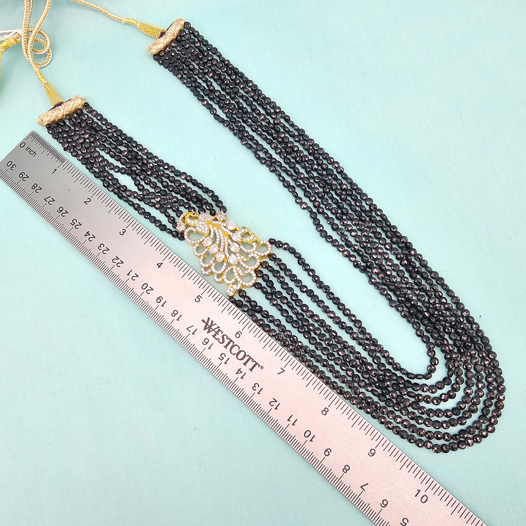 CZs -Black faceted beads