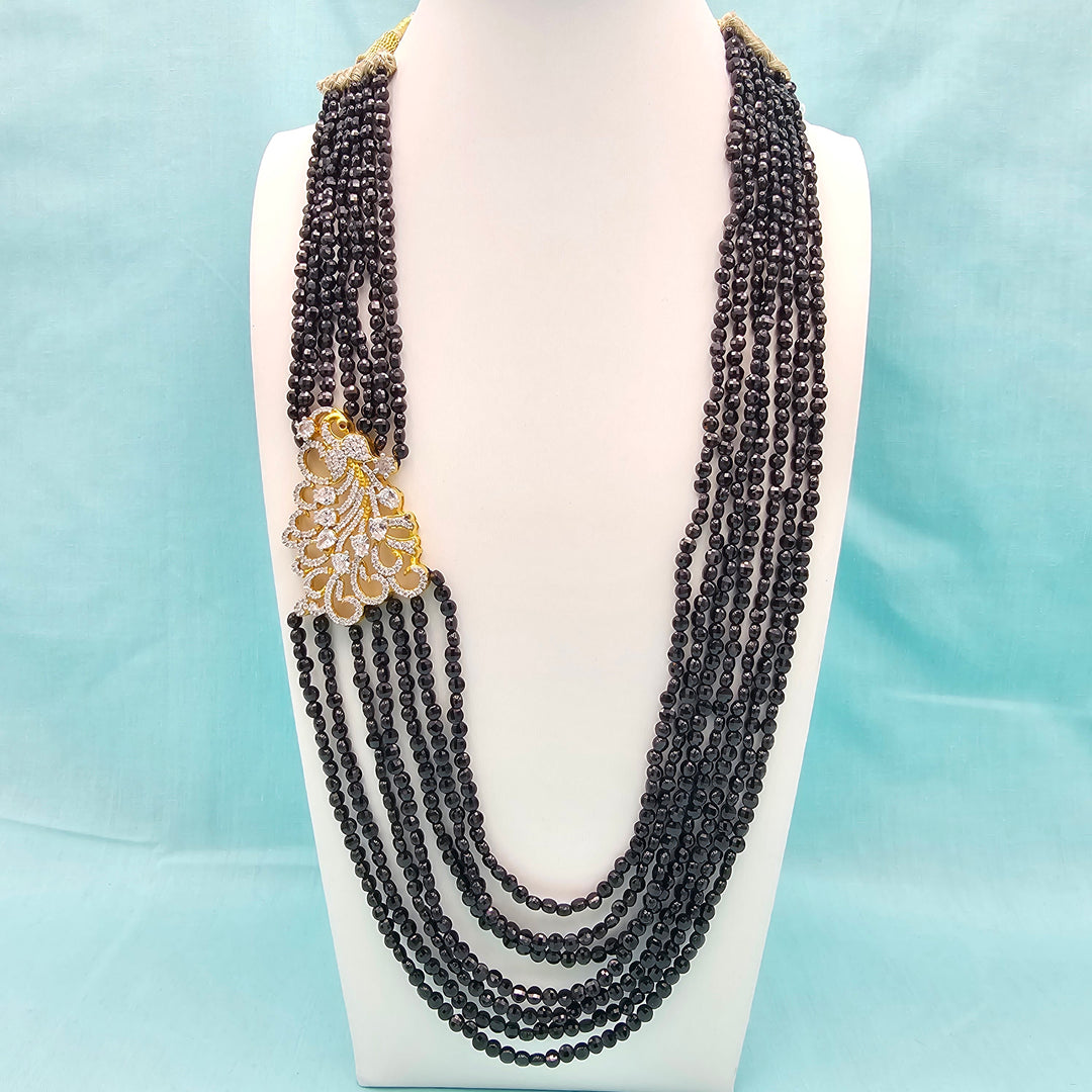 CZs -Black faceted beads
