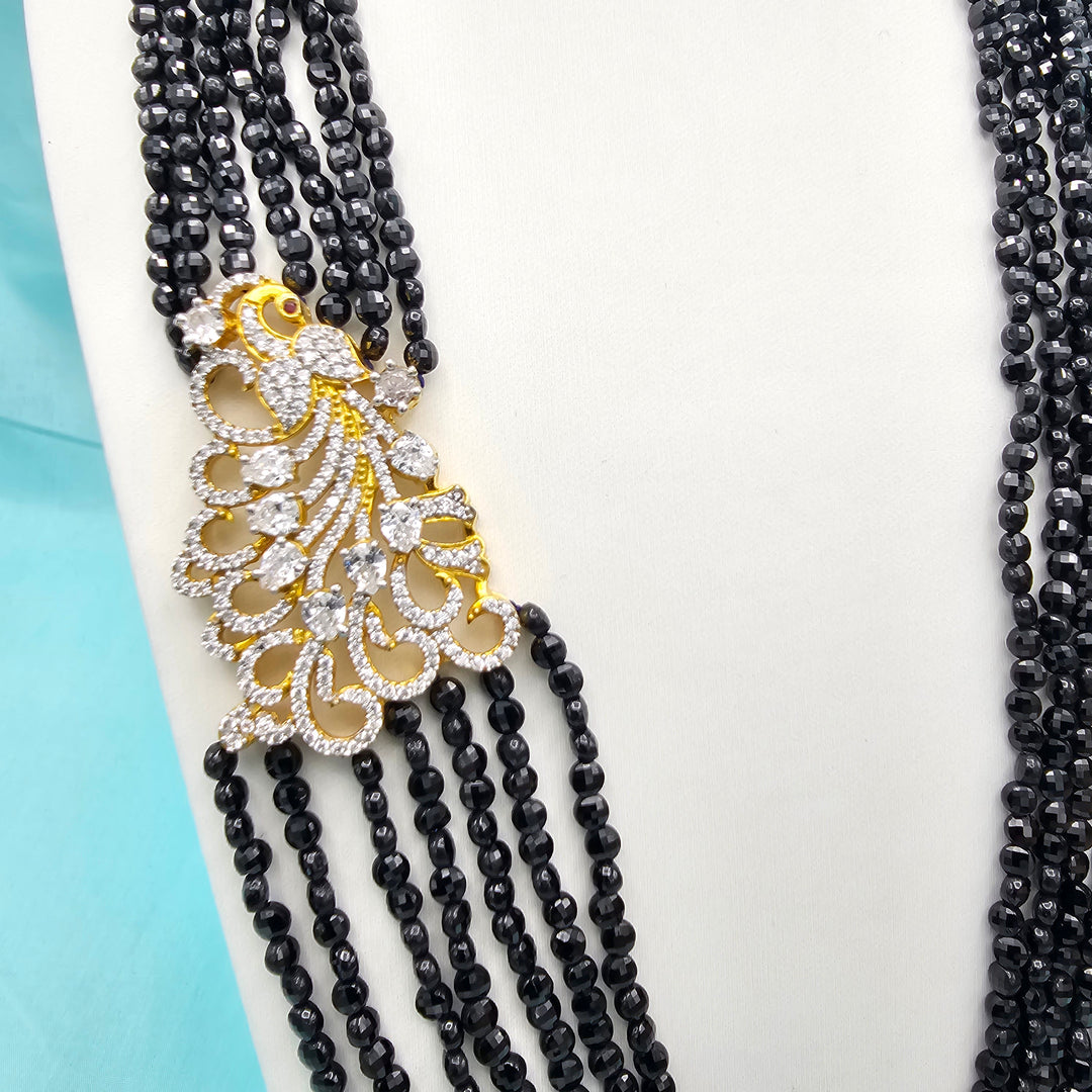 CZs -Black faceted beads