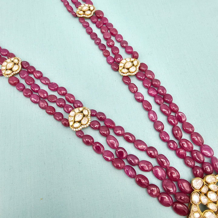 Ruby Moissanite Necklace