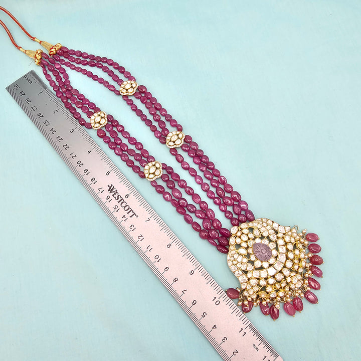 Ruby Moissanite Necklace