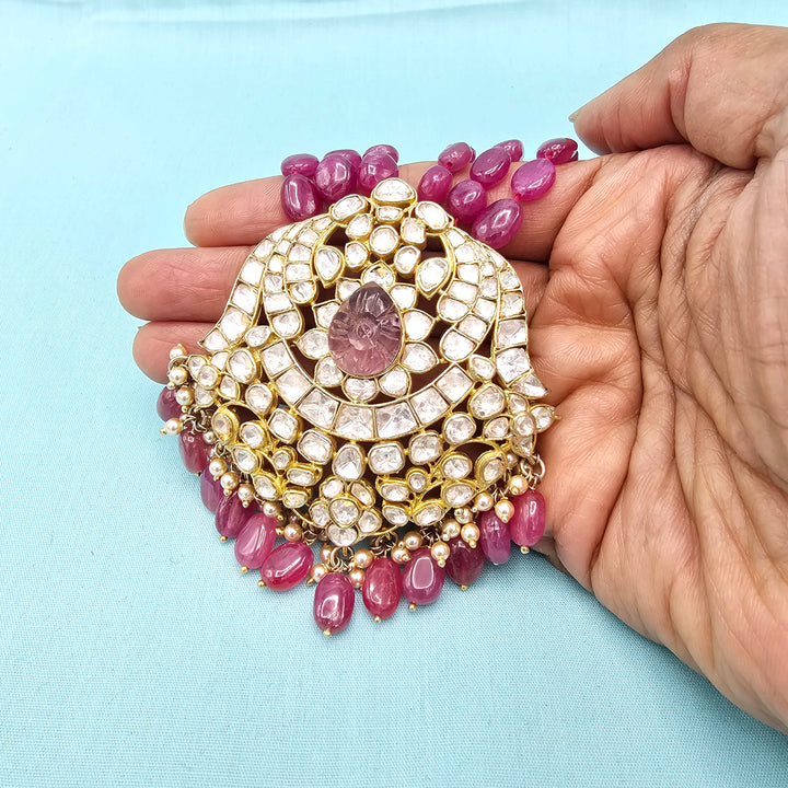 Ruby Moissanite Necklace