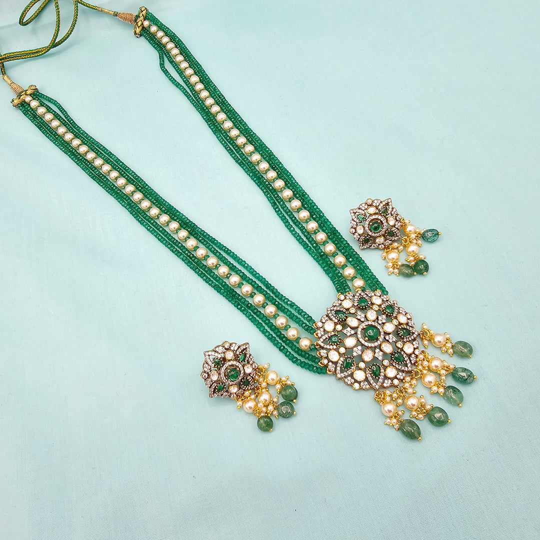 Victorian Green Beads Set