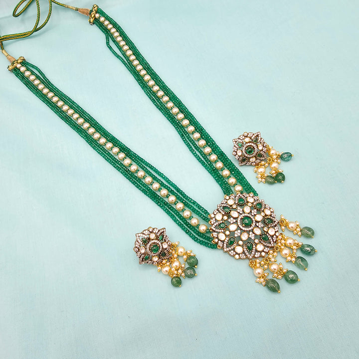 Victorian Green Beads Set