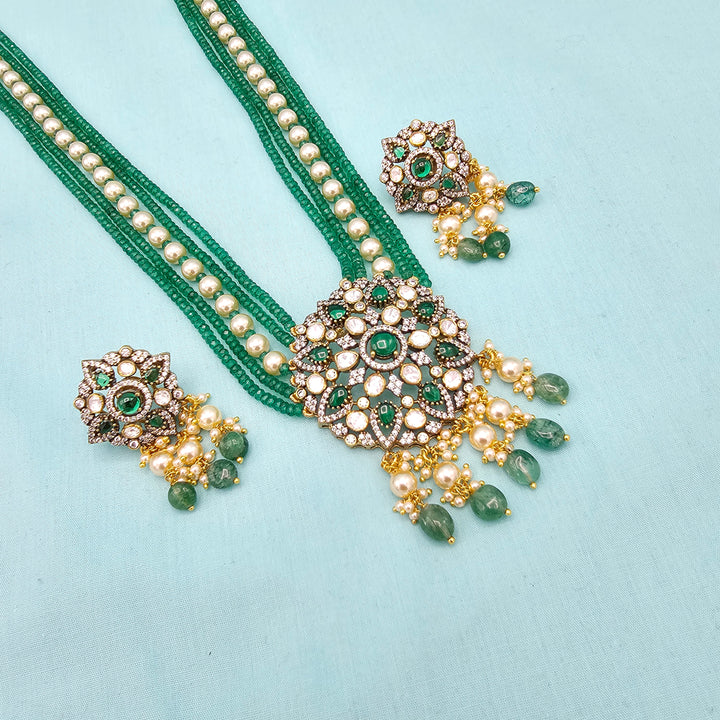 Victorian Green Beads Set