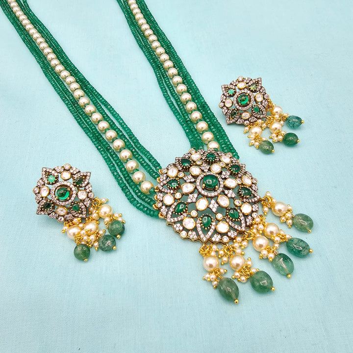 Victorian Green Beads Set