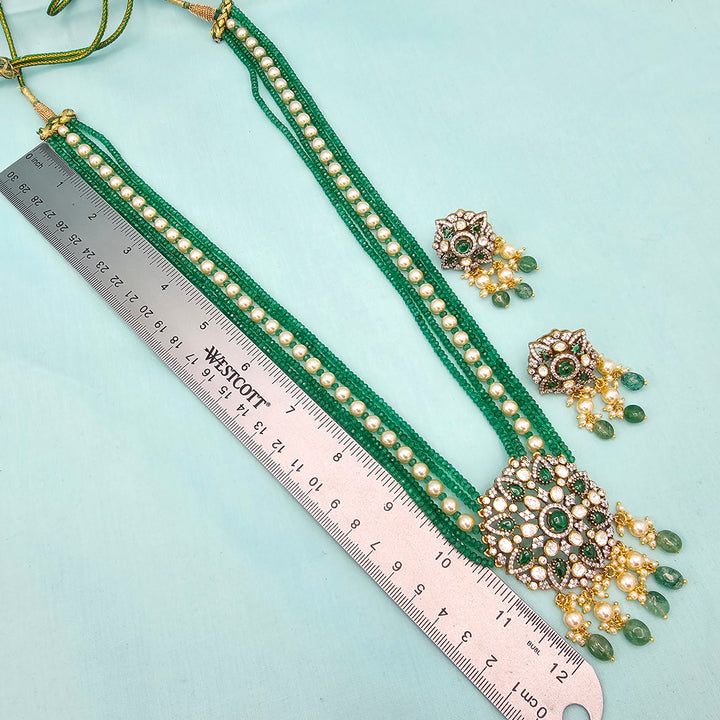 Victorian Green Beads Set