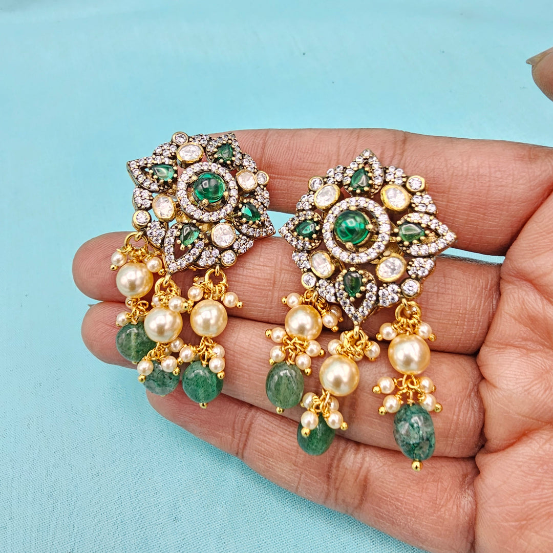 Victorian Green Beads Set