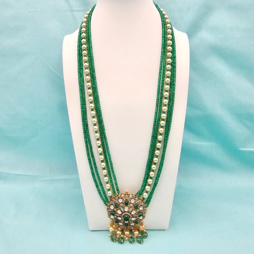 Victorian Green Beads Set