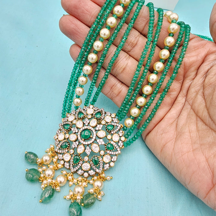 Victorian Green Beads Set