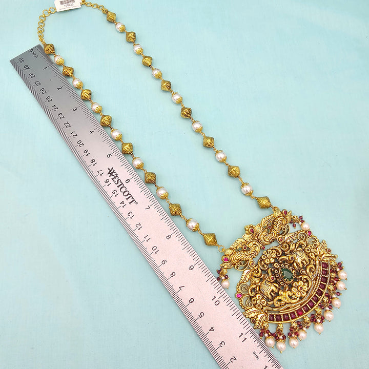 Silver Nakshi necklace